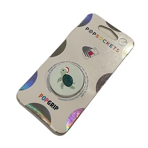 PopSockets Santa Turtle PopGrip Phone Grip And Stand W/ Swappable Top New - Picture 1 of 3