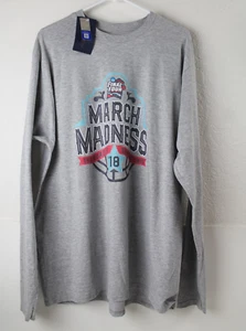 Camiseta gris manga larga 2018 March Madness NCAA Fanatics adulto 2XL - Imagen 1 de 4