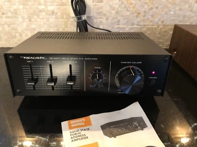 Nuevo Realistic MPA-35A P.A. Amplificador 35 vatios canal perfecto estado   Foto 1 de 4