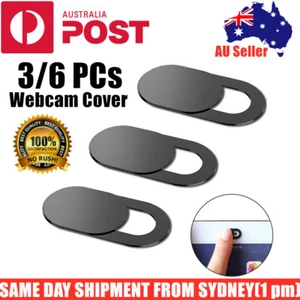 3/6 Pack Ultra-Thin Webcam Cover Laptop iPad Web Camera Cover Slide Protection - Picture 1 of 14