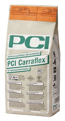 PCI Carraflex 5 kg Natursteinkleber Dünnbettmörtel Fliesenkleber Marmor-Kleber - Bild 1 von 3