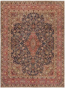 Kerman Handgeknüpfter Perserteppich 368 x 272 cm-Fine,Orient,Carpet,rug,Blau - Picture 1 of 14