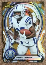 2015 Finest Atomic Refractor Rookie Die-Cuts Gold Phillip Dorsett /199