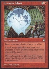 MTG magic cards 1x x1 Light Play, English Invasion Plans Stronghold