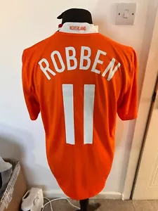 Netherlands Arjen Robben 2008-10 Home Football Shirt Large Nike - Picture 1 of 11