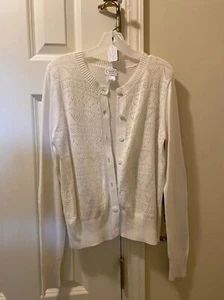 Talbots Girls Ivory Cardigan - Picture 1 of 2