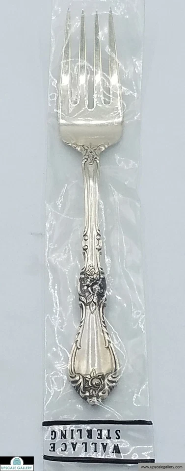 Tenedor de ensalada Wallace Royal Rose de plata esterlina 6,5" *NUEVO* Foto 1 de 1