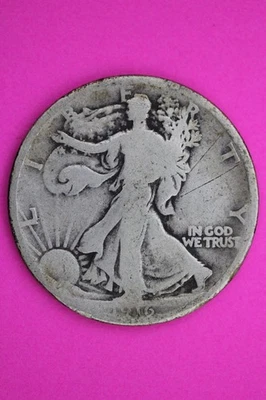 1916 P Walking Liberty Silver Half Dollar Guaranteed Authentic Genuine Coin 2319 - Image 1 of 3