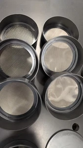 Stackable Plastic Sieve Kit 6 screens Classifying #5 #10 #35 #60 #120 #230 - Picture 1 of 3