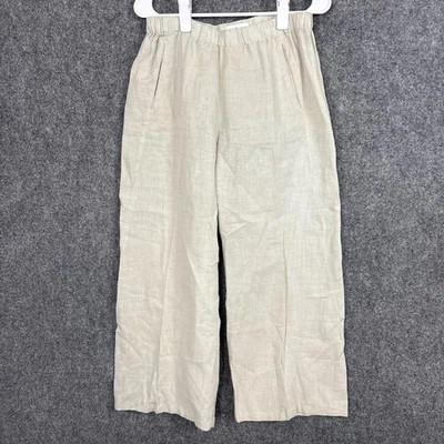 Pantalones de terciopelo Graham & Spencer para mujer talla S lino blanco corto costero Lagenlook Foto 1 de 4