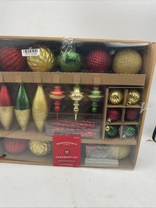 Wondershop Ornamente bruchsichere Haken enthalten 40 Stück Set - Bild 1 von 15