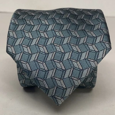 Van Heusen Tie Gray Blue 100% Polyester Men’s NeckTie Made In China           G3 - Image 1 of 4