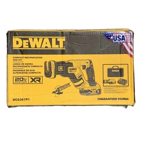 DEWALT DCS367P1 20V MAX XR 5.0-Ah Brushless Cordless Compact Reciprocating Saw - Picture 1 of 4