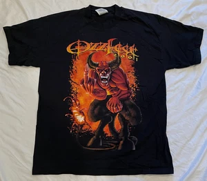 T-shirt Ozzy Osbourne Ozzfest 2001 vintage autentica Loca Crew taglia L - Foto 1 di 5