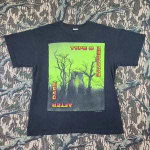 1998 Type O Negative After Dark Blue Grape T-Shirt L 90s Goth Vintage Hype - Picture 1 of 7