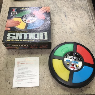 De colección 1978 Milton Bradley Simon Says Juego Caja Original Instrucciones NECESITA REPARACIÓN Foto 1 de 4