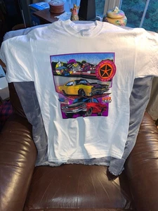 Vintage Plymouth Road Runner "440 six Pacs to go" tolle Grafik T-Shirt Herren L - Bild 1 von 6