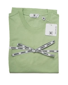 Kired by Kiton Avocado Grün Supima Krepp Baumwolle Kurzarm T-Shirt XL 54 IT - Bild 1 von 4
