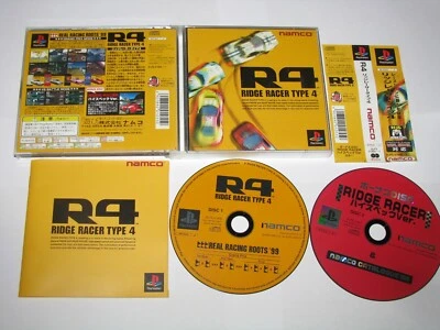 R4 Ridge Racer Type 4 (Japanese) Playstation PS1 Japan import +obi US Seller - Image 1 of 4