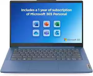 Lenovo IdeaPad Slim 3 | Intel N100 | 4GB/128GB SSD | Windows 11 - Abyss Blue - Picture 1 of 6