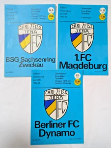 3 x Programm Carl Zeiss Jena Saison 1974/75 DDR Fußball 1.FC Magdeburg BFC FSV - Bild 1 von 3