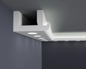 10m FÜR HALOGENE - LED Band Profil Stuckleiste für indirekte Beleuchtung XPS - Bild 1 von 6