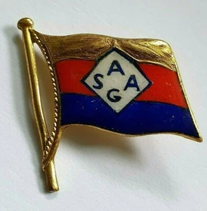 Amrumer Schiffahrts AG Deutsche Fährgesellschaft Stabsabzeichen Kalttyp Befestigung fehlt - Bild 1 von 3