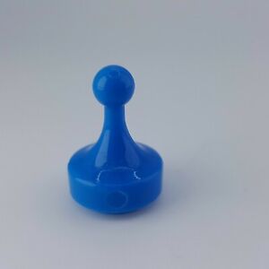 Clue Game Mrs. Peacock Blue Token Replacement Game Part Piece Plastic Pawn 1986