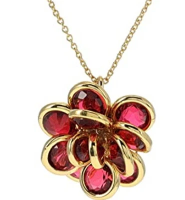 Kate Spade - Roseta Joya - Colgante Flor - Fucsia/Dorado - Nuevo con Etiquetas - $78 Foto 1 de 4