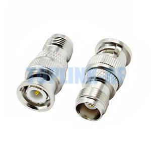 10x TNC Female Jack to BNC Male Plug Straight RF Coax Coaxial Adapter Connector - Zdjęcie 1 z 5