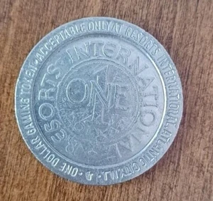 Resorts International Spielmarke $1  - Bild 1 von 1