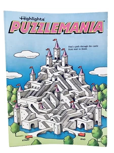 Highlights Puzzlemania Vintage 1990 Childrens Interactive Activity Puzzle Book - Picture 1 of 5