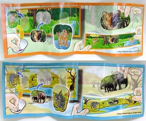 Natoons 3D Wackelbilder Kinder Joy 2012 Auswahl mit Zettel Tiere Tiger Elefanten - Bild 1 von 3
