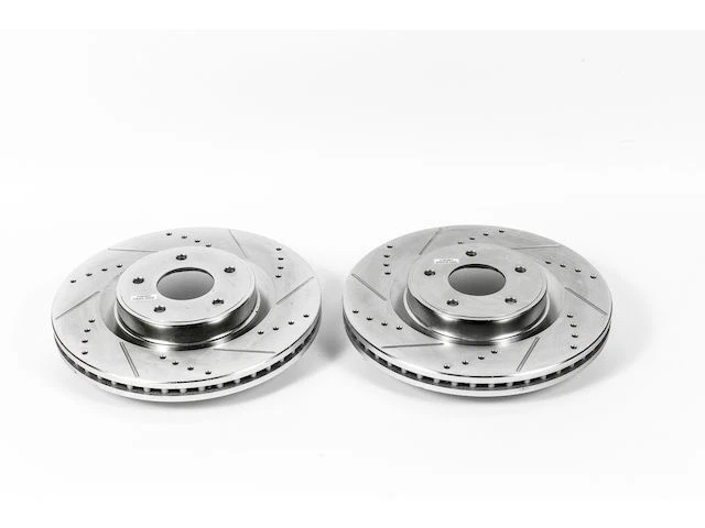 Front Power Stop Brake Rotor Set fits Nissan Pathfinder 2013-2019 62VZTZ - Image 1 of 1