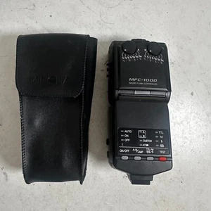 Minolta MFC-1000 Black Retro Shoe Mount Digital Cameras Macro Flash Controller - Picture 1 of 15