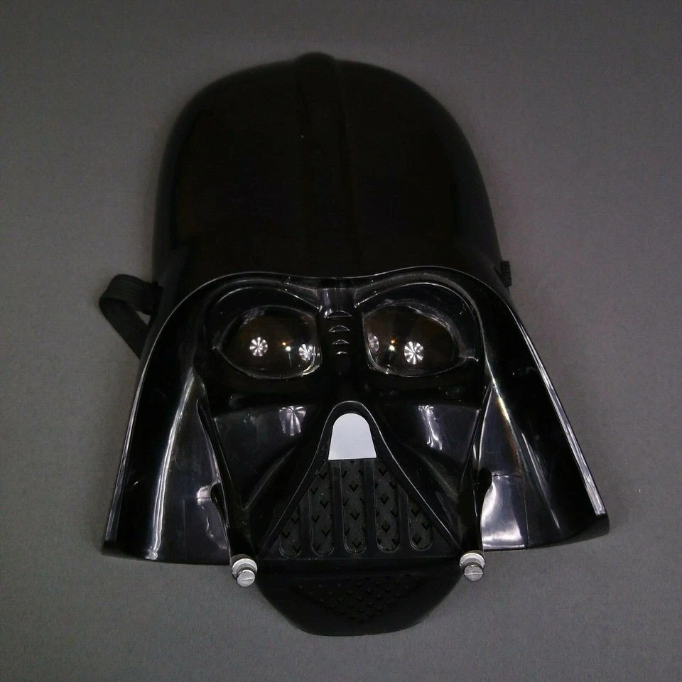 Máscara Facial Darth Vadar Negra Vintage Original Halloween Niños Talla Rubíes Marca Foto 1 de 4