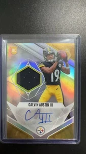 2022 Panini Phoenix RPA Calvin Austin III RC Auto Patch /299 Pittsburgh Steelers - Picture 1 of 2