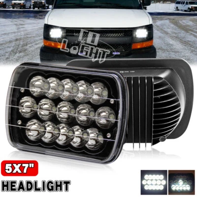 For Chevy Express Cargo Van 1500 2500 3500 7x6 5x7" LED Headlight Hi/Lo Beam DOT - Image 1 of 4