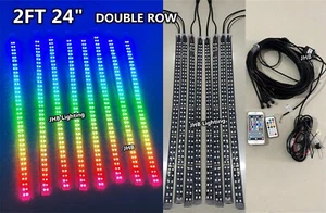 JHB 8PCS 2FT 24" DOUBLE ROW CHASING FLOW LED Strips Lights Kit for Sandtoys - Imagen 1 de 21
