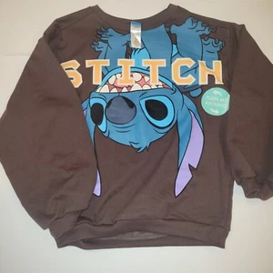 Disney Lilo & Stitch - Size 7 Kids Unisex Sweater And Pants Stitch / Brown - Picture 1 of 8