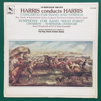 ROY HARRIS CONDUCTS LP Varese Sarabande Archive Series Cimarron West Point UCLA - Image 1 of 4