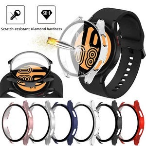 Samsung Galaxy Watch 4 5 6 7 FE 40/44 Tempered Glass Protector Screen Case Cover - Picture 1 of 17