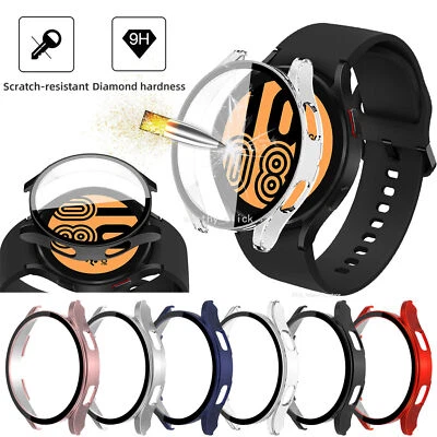 Capa protetora de tela vidro temperado 40/44m Samsung Galaxy Watch 4 5 6 7 8 - Imagem 1 de 4