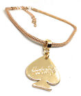 QOS BRAND Hotwife Spade Anklet - Swinger Lifestyle Jewelry BBC Cuckold Gold Beta