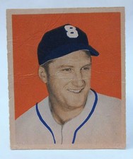 1949 Bowman PCL #33 JIM TABOR Sacramento Solons baseball card