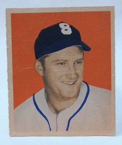 1949 Bowman PCL #33 JIM TABOR Sacramento Solons baseball card