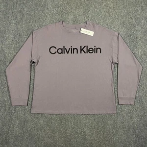Calvin Klein Intense Power Lounge Performance Shirt Womens Large L Lilac Purple - Picture 1 of 19