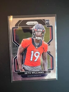 Seth Williams 2021 Panini Prizm Football #412 RC Denver Broncos - Picture 1 of 2
