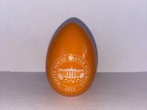 2023 Weißes Haus Holz Osterei orange Präsident Biden & Dr. Biden signiert - Bild 1 von 6