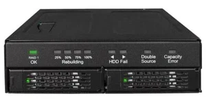 Tougharmor Raid Dual 2.5" Sata Ssd/Hdd Drive Mobile Rack Enclosure For 5.25" Bay - Picture 1 of 7